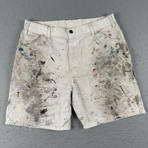 Dickies Sherwin Williams Painters Shorts Men's 32 Paint Splatter Distressed 7"